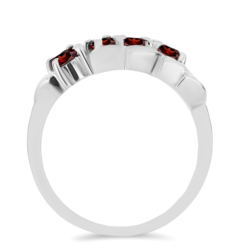 Silberring mit Barton Granat