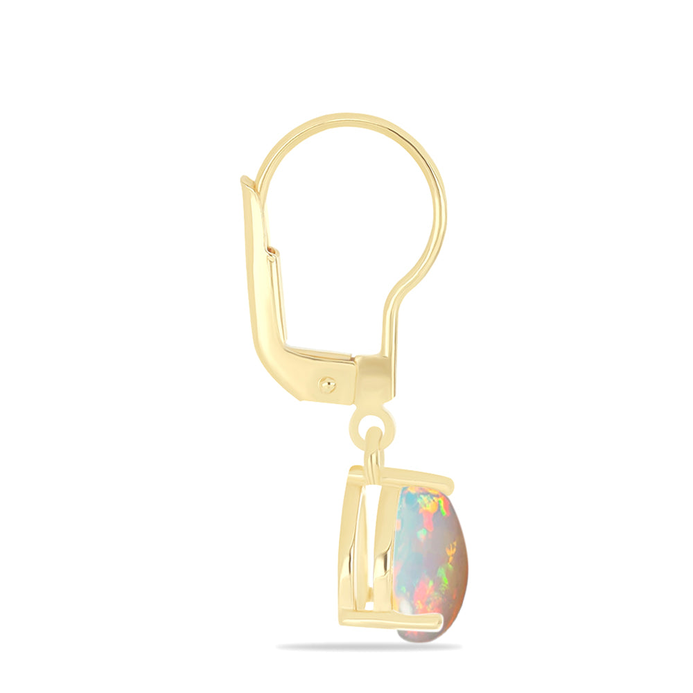 Goldplattierte Silberohrringe mit äthiopischem Opal aus Lega Dembi 2