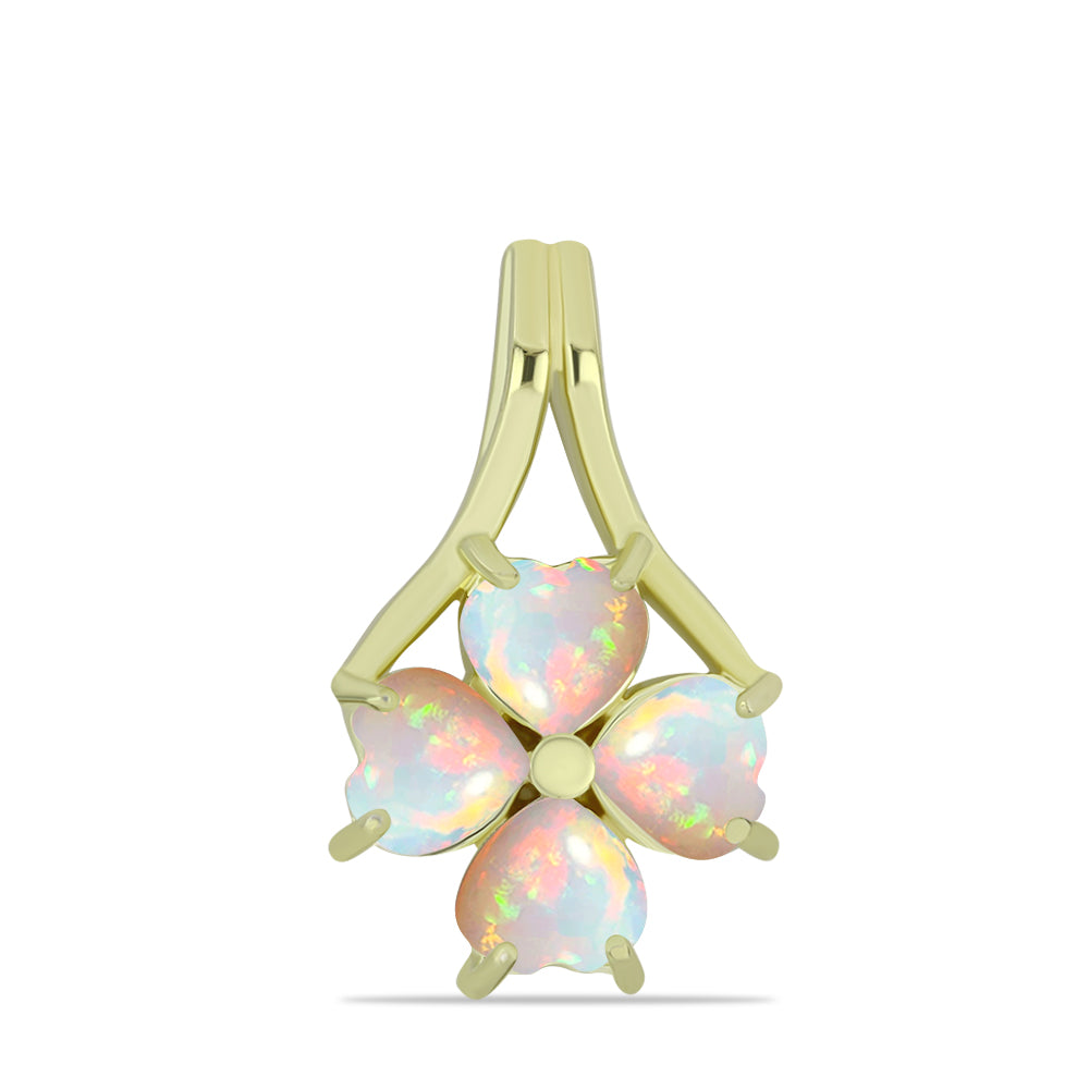 Goldplattierter Silberanhänger mit äthiopischem Opal aus Lega Dembi