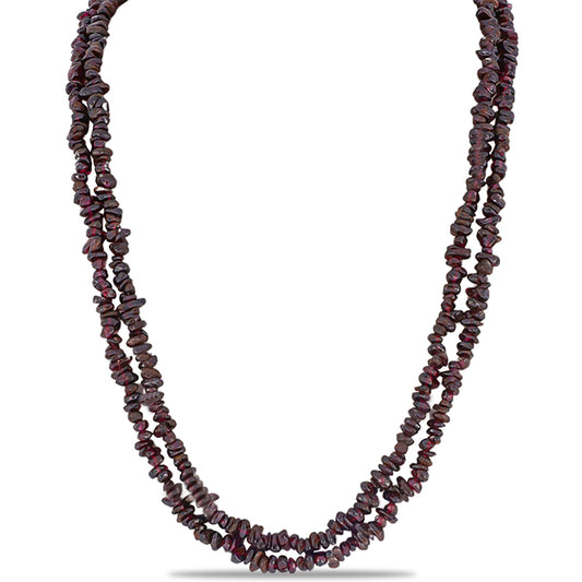 Nugget Halskette mit Barton Granat