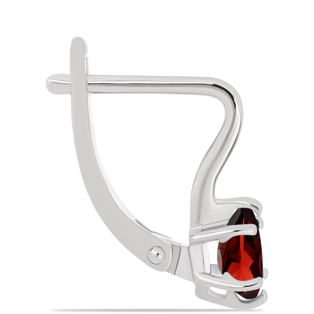 Silberohrringe mit Barton Granat