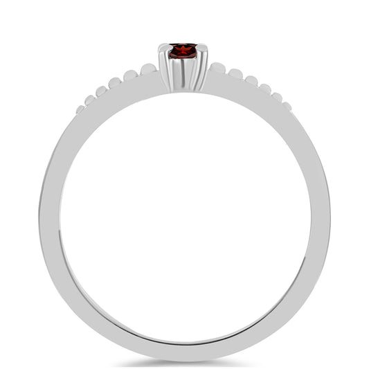 Silberring mit Barton Granat