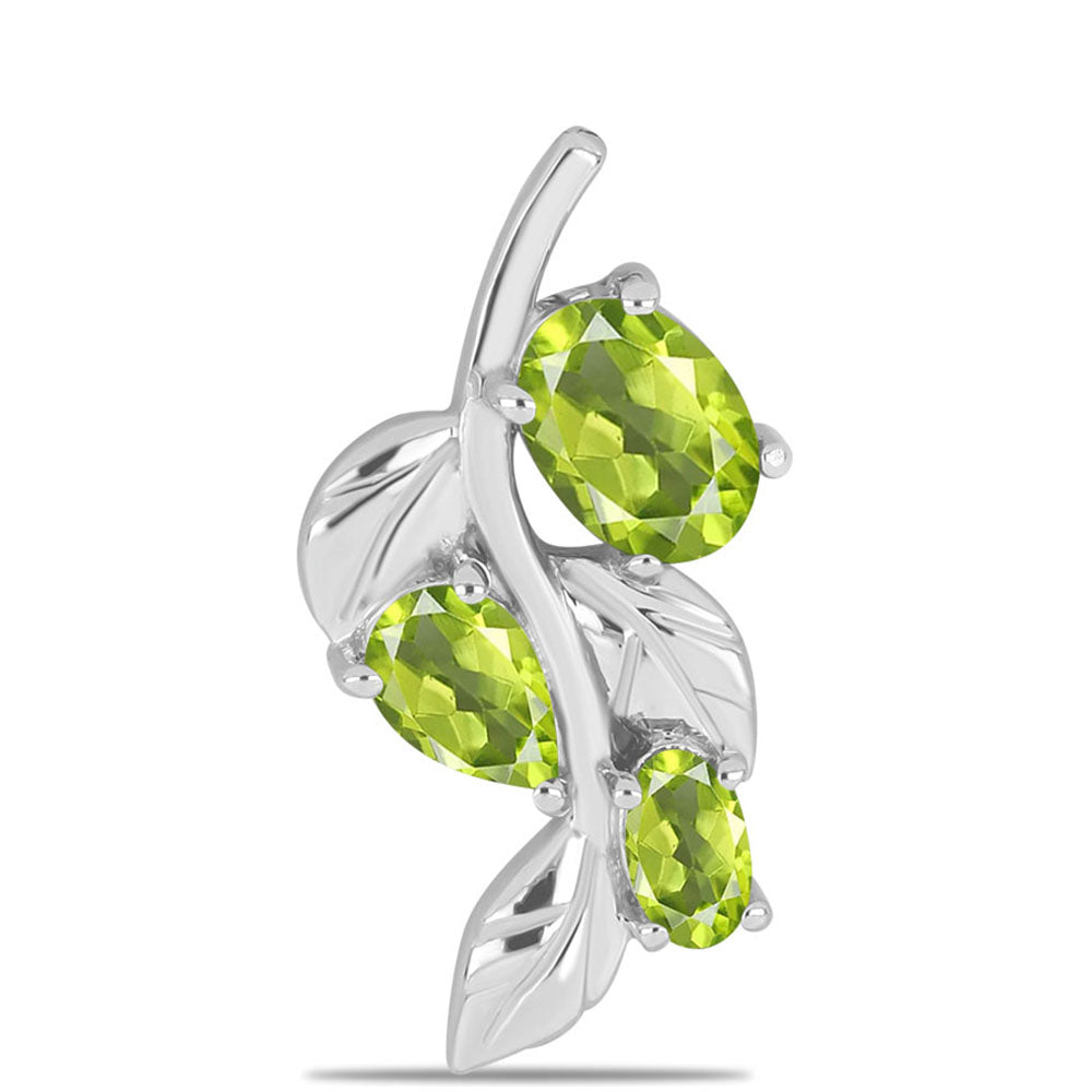 Silberanhänger mit Peridot aus Changbai