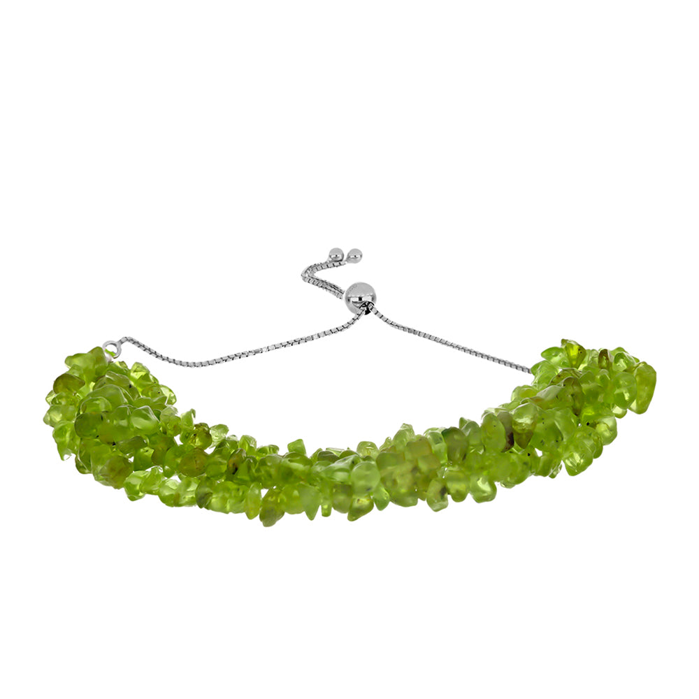 Silberarmband mit Peridot aus Changbai