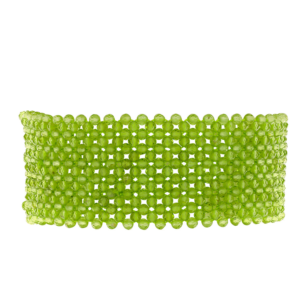 Silberarmband mit Peridot aus Changbai