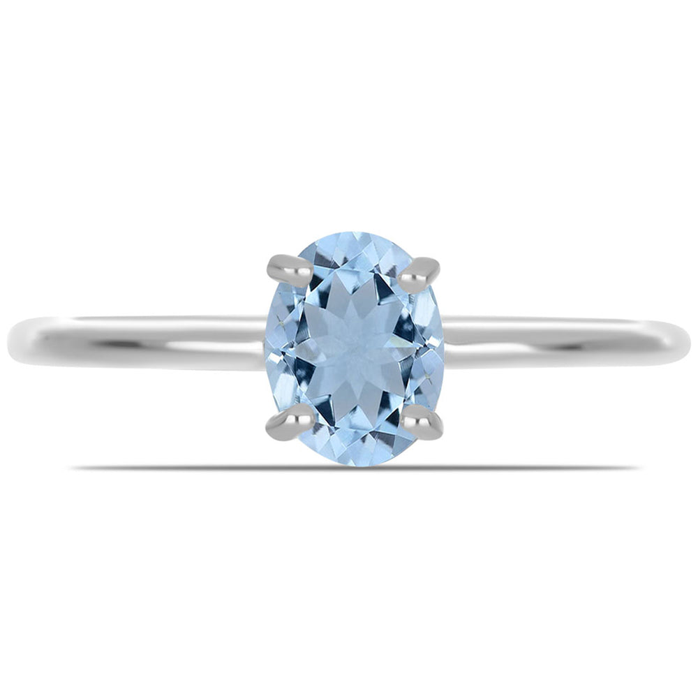 Silberring mit Aquamarin aus Embu County