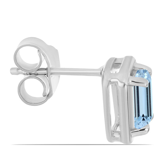 Silberohrringe mit Aquamarin aus Embu County