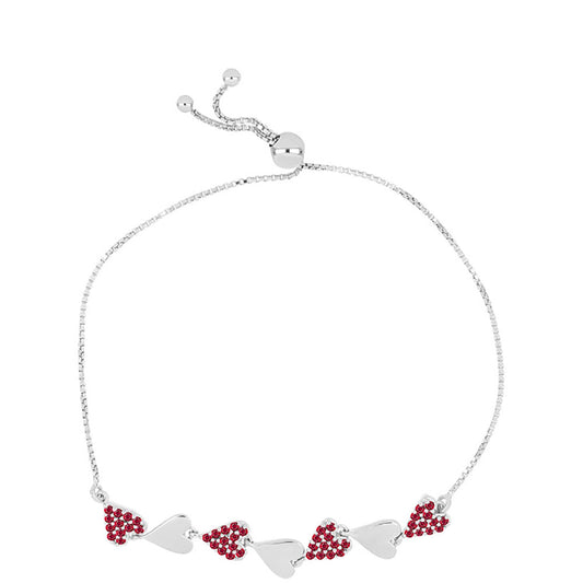 Silberarmband mit Rubin aus Madagaskar