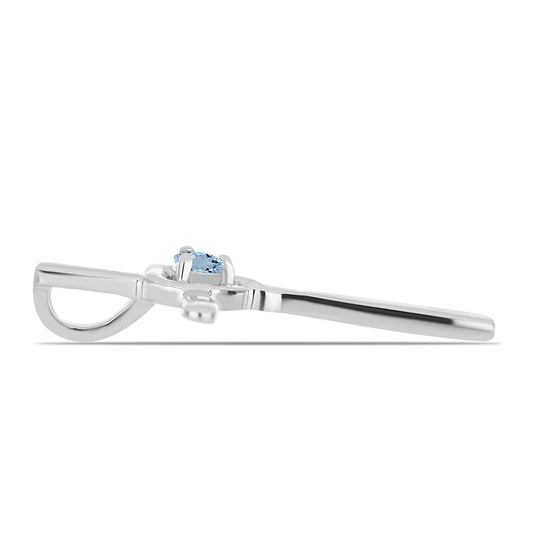 Silberanhänger mit Aquamarin aus Embu County