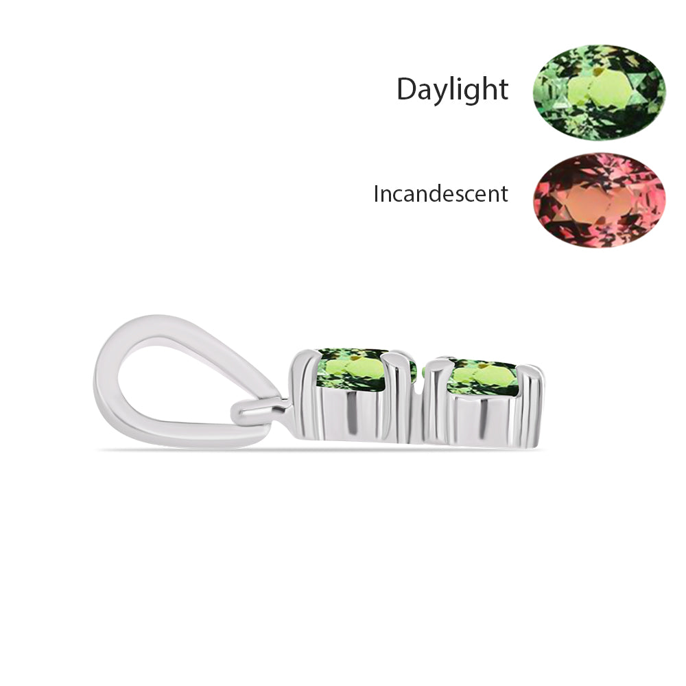 Silberanhänger mit natürlichem Alexandrit 2