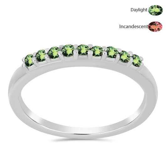 Silberring mit natürlichem Alexandrit