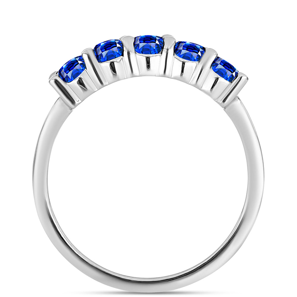 schmuckgarnitur aus Silber mit australischem blauem Saphir