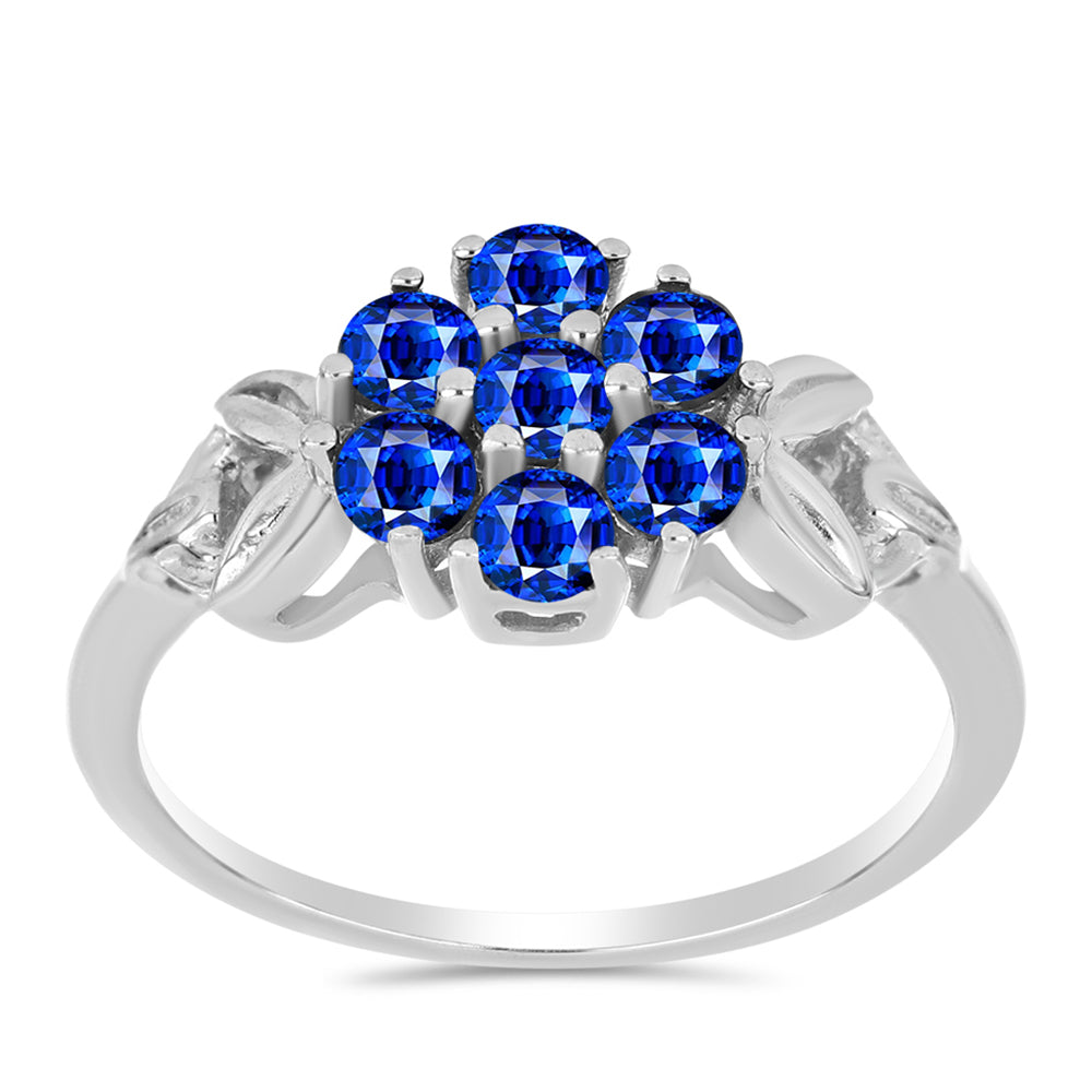 Silberring mit australischem blauem Saphir