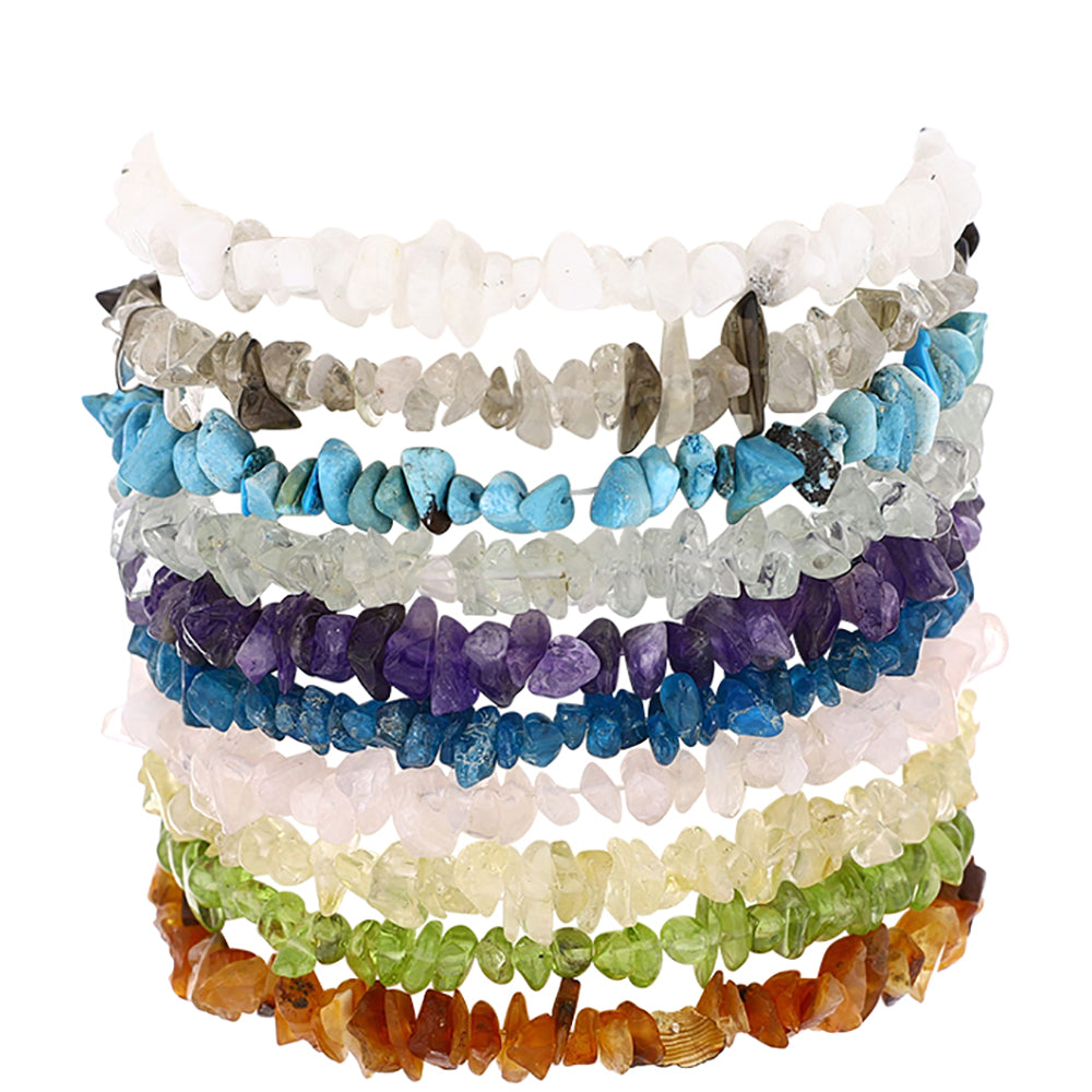 Schmuckgarnitur aus Nugget mit marokkanischem Amethyst und Regenbogenmondstein