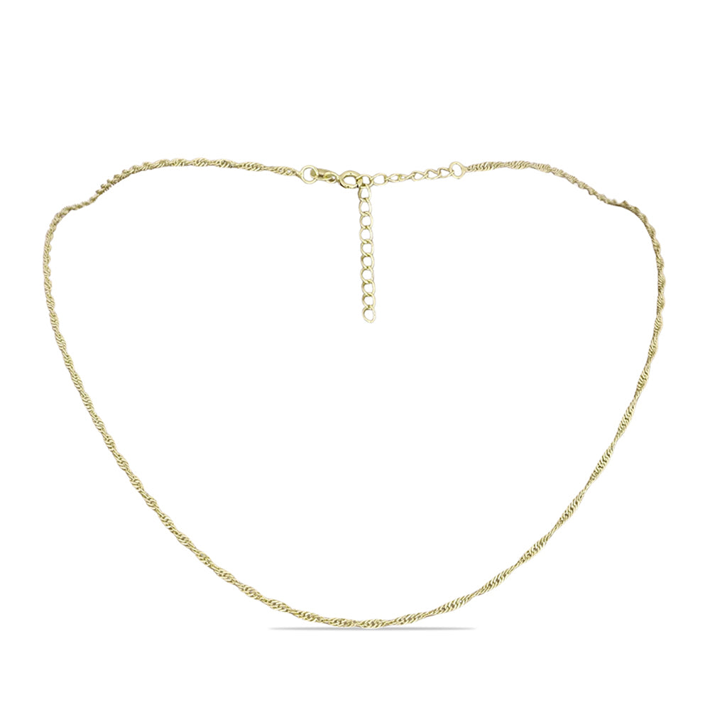 Goldplattierte Silberhalskette