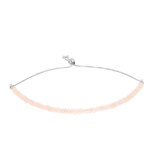 Silberarmband mit Morganit aus Gozareh