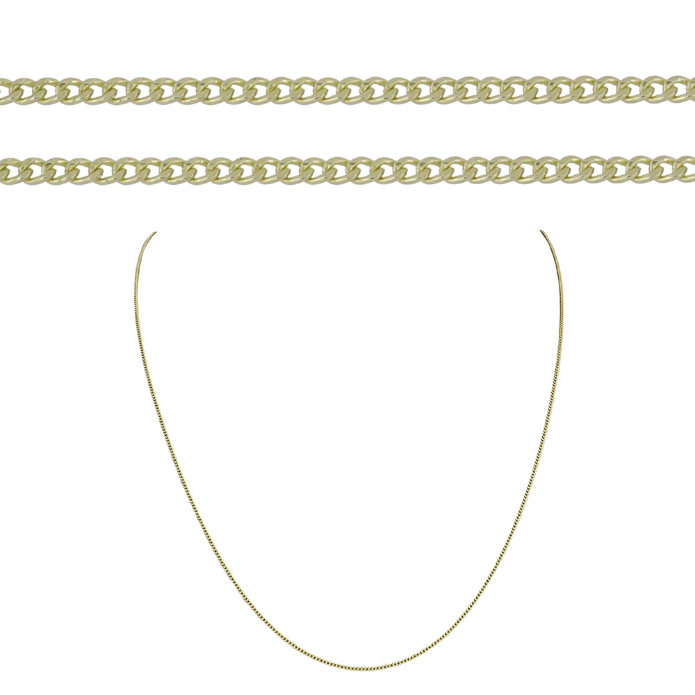 Goldplattierte Silberhalskette