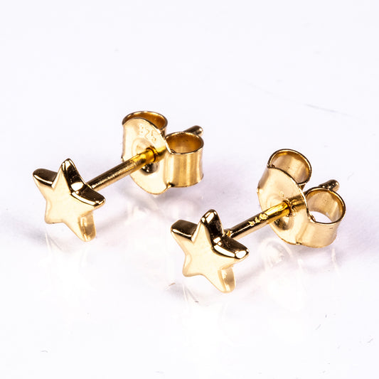 Goldplattierte Silberohrringe