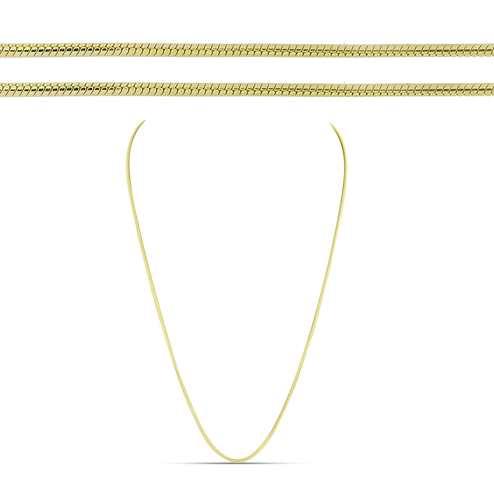 Goldplattierte Silberhalskette