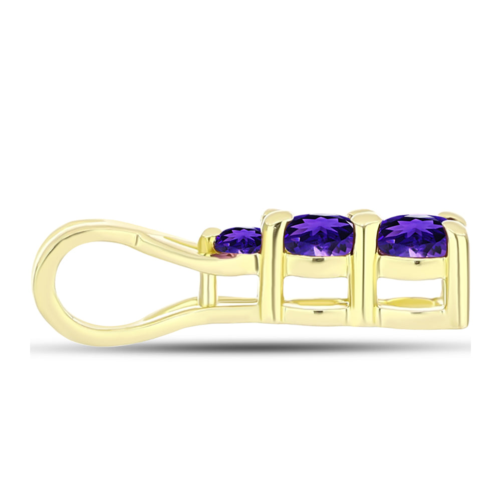 Goldplattierter Silberanhänger mit marokkanischem Amethyst