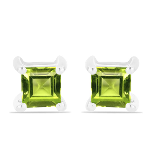 Silberohrringe mit Peridot aus Changbai