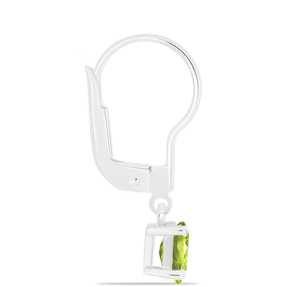 Silberohrringe mit Peridot aus Changbai