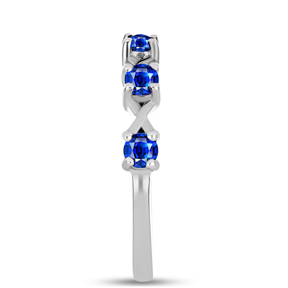 Silberring mit australischem blauem Saphir