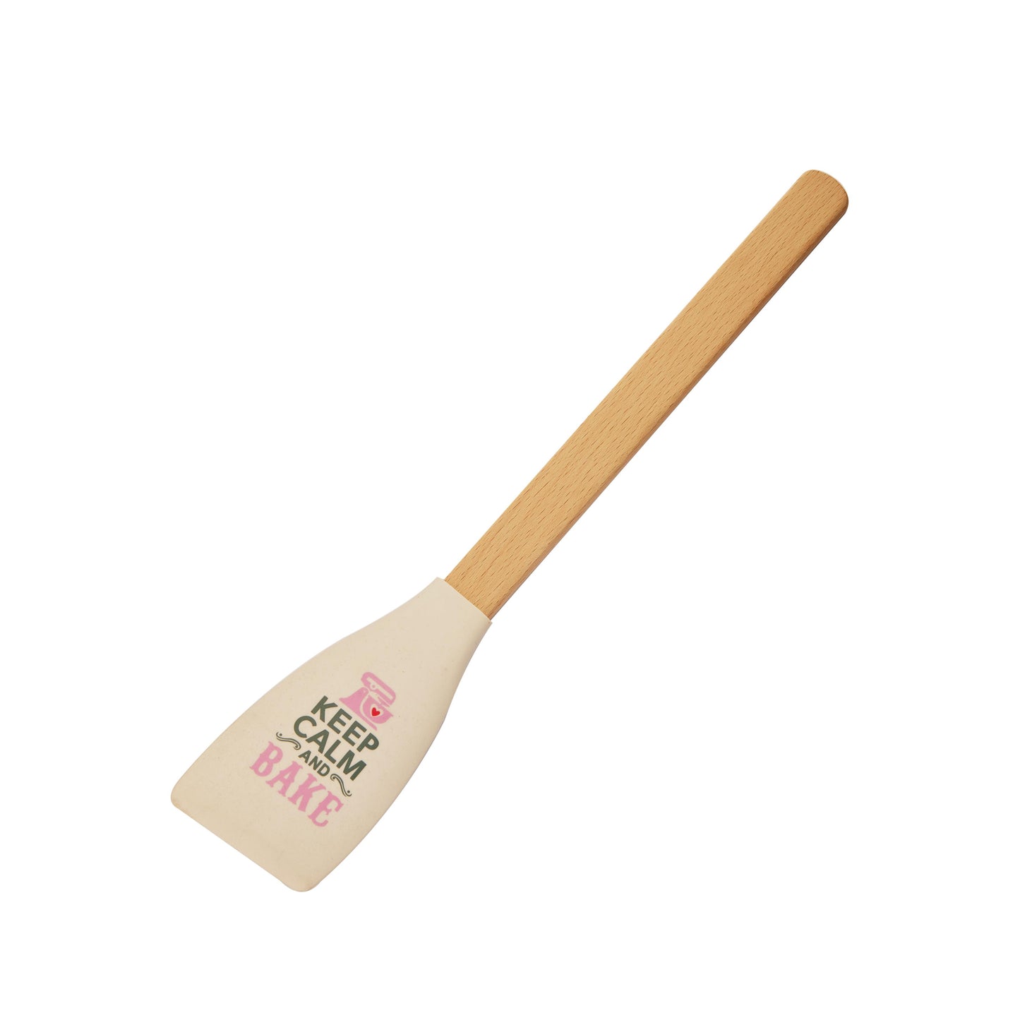"Keep Calm and Bake" Spatel mit Holzgriff