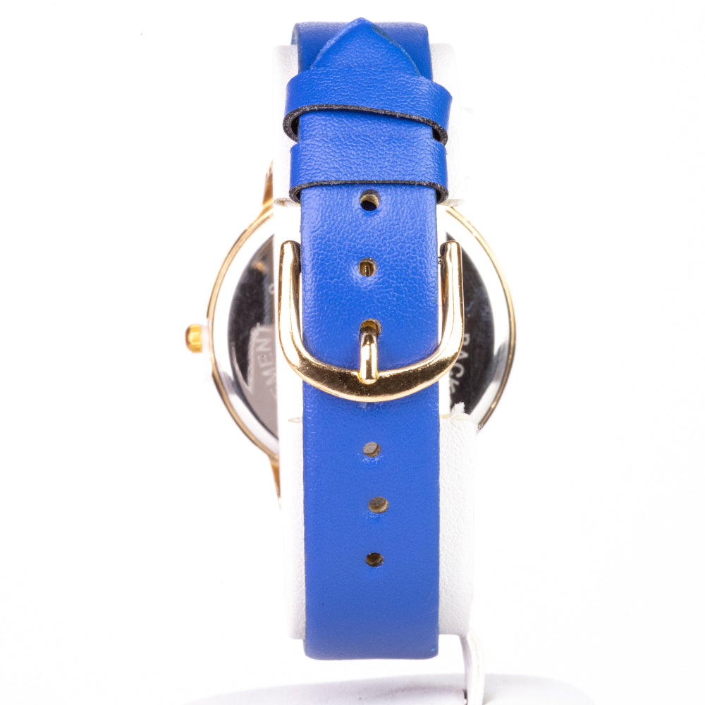 aus goldplattierter Legierung mit Saphir 4