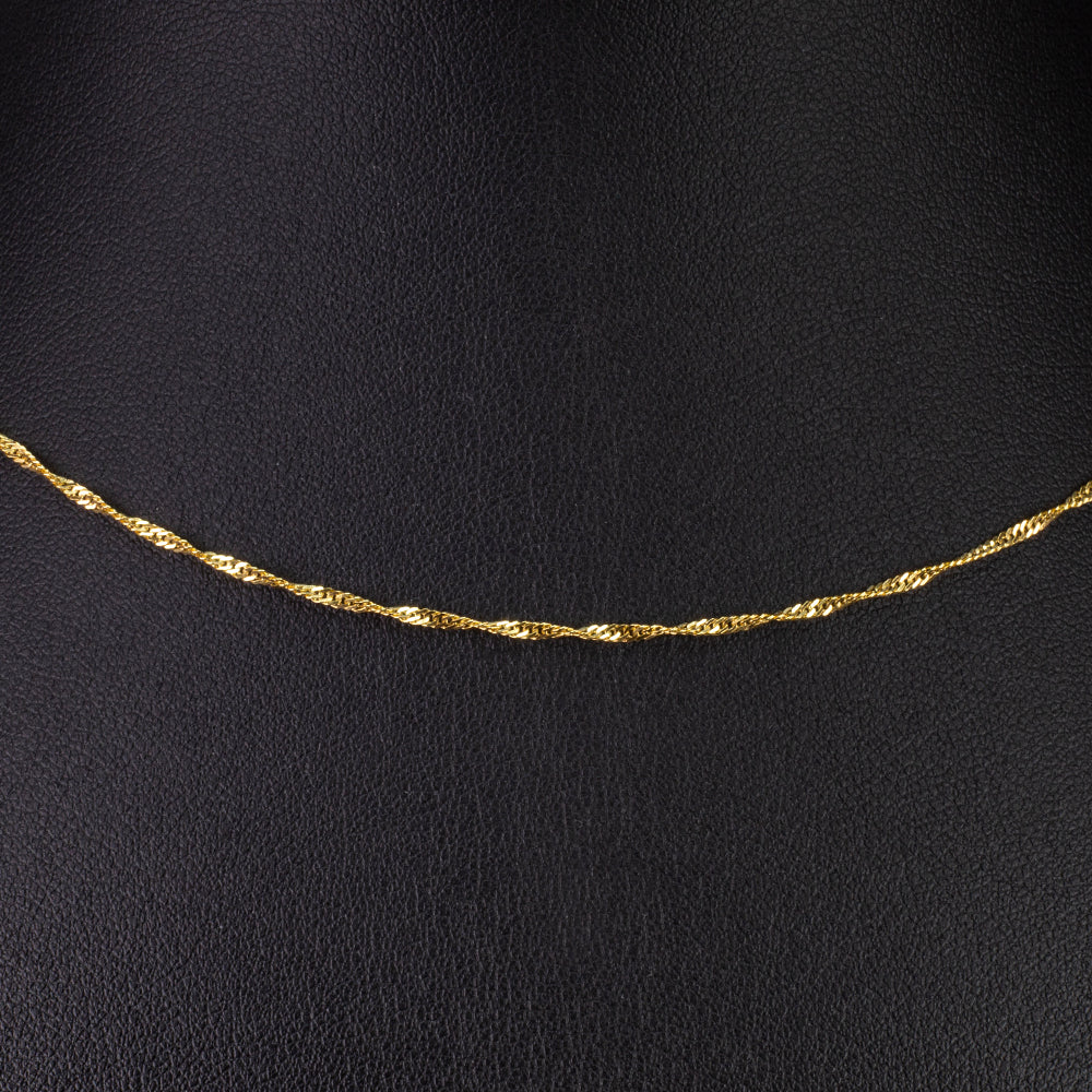 Goldplattierte Silberhalskette