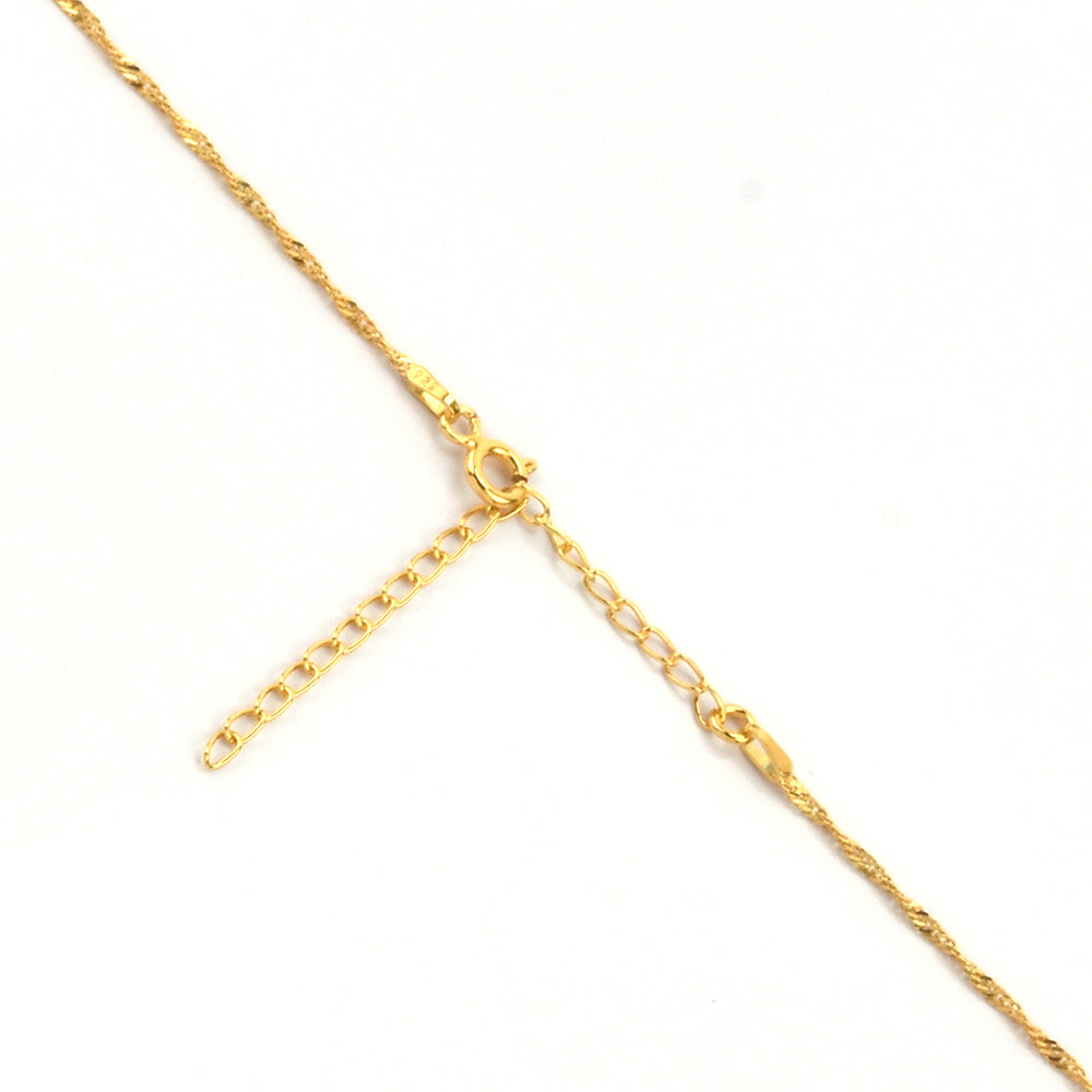Goldplattierte Silberhalskette