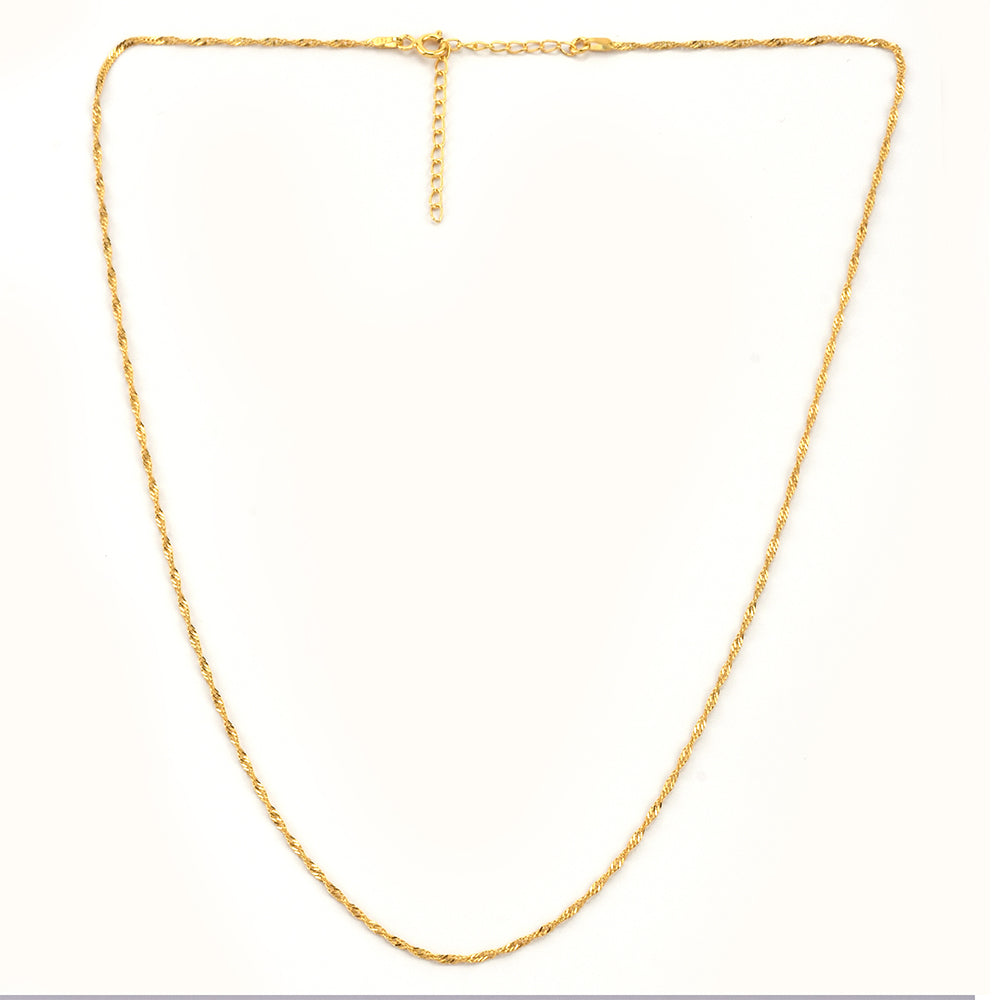 Goldplattierte Silberhalskette
