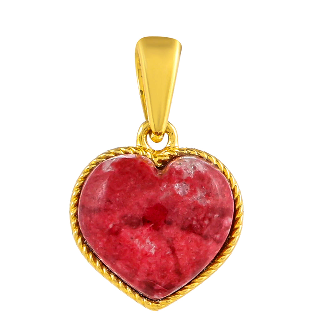 Goldplattierter Silberanhänger mit Thulit 1