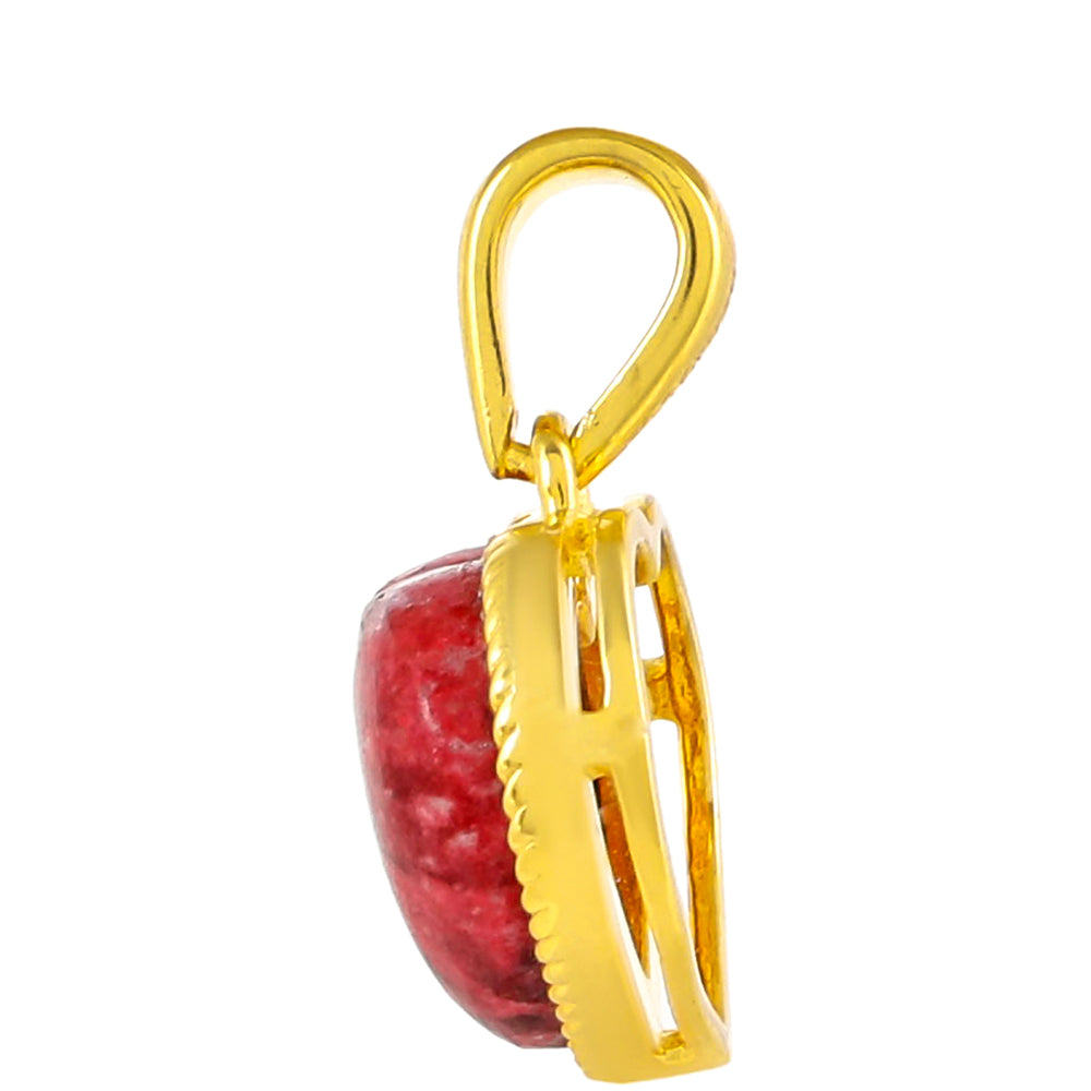 Goldplattierter Silberanhänger mit Thulit 2