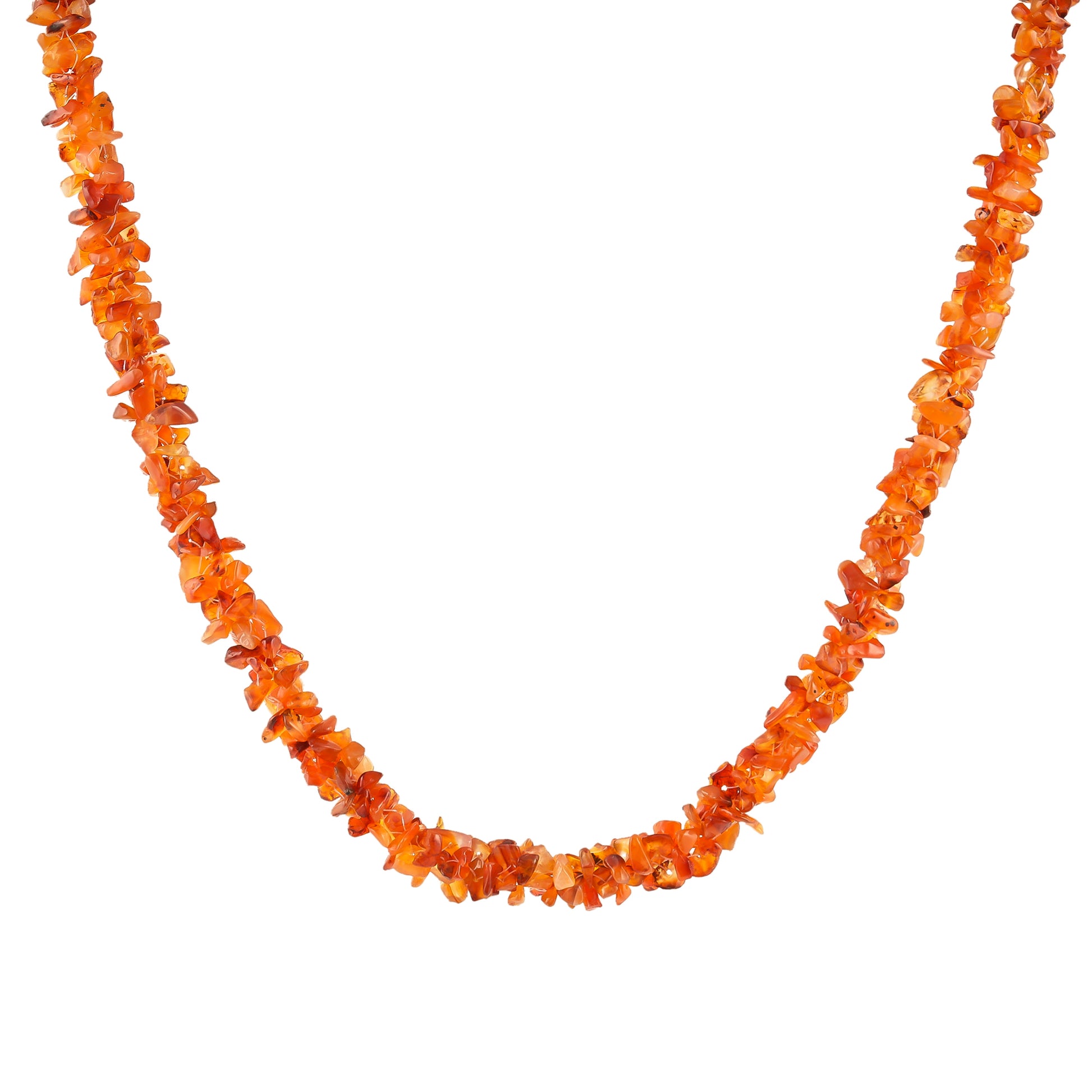 Goldplattierte Silberhalskette mit Karneol 1
