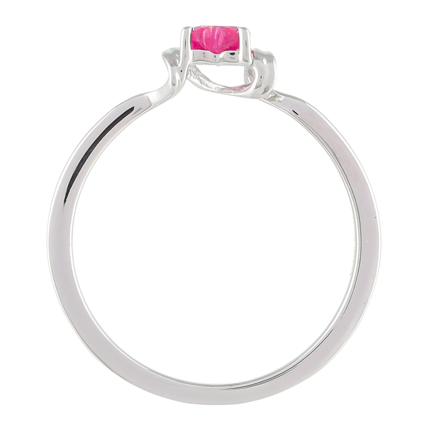 Silberring mit Thai Rubin