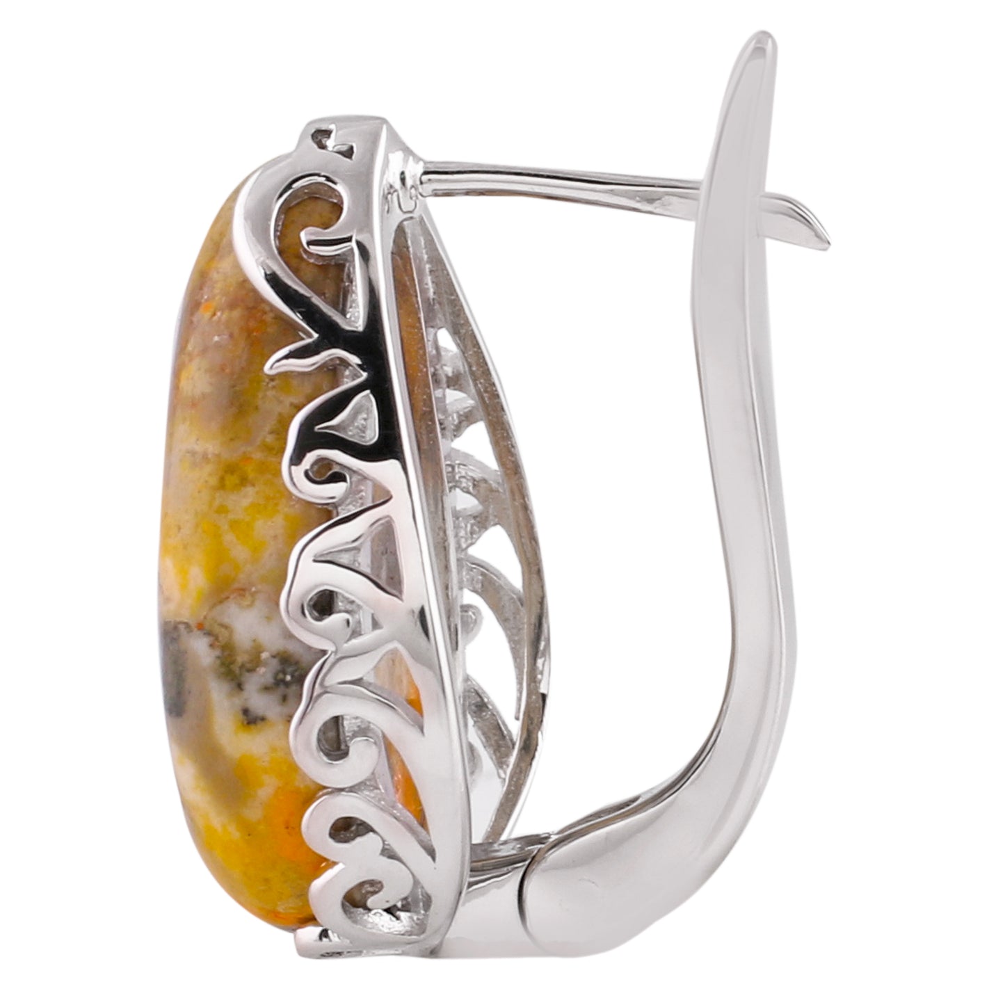 Silberohrringe mit Hummeljaspis