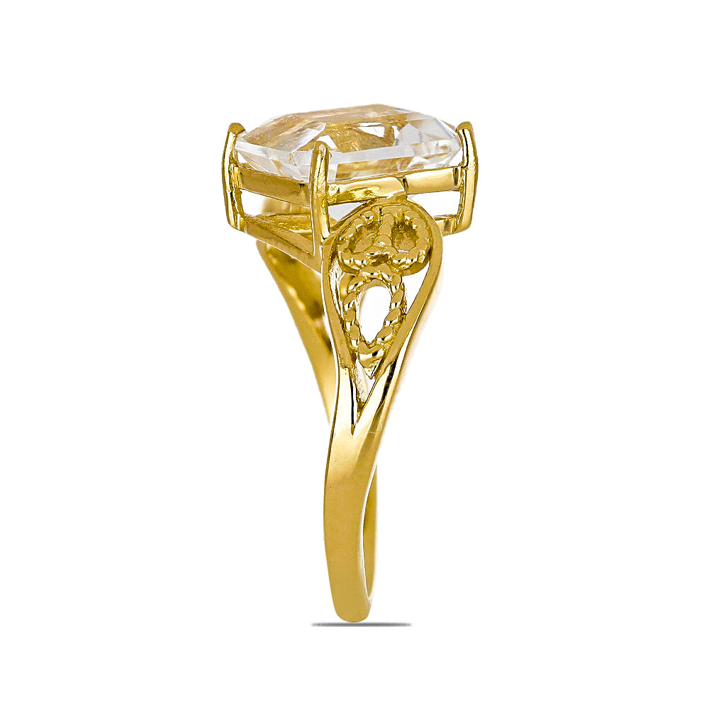 Goldplattierter Silberring mit Kalgoorlie Petalit