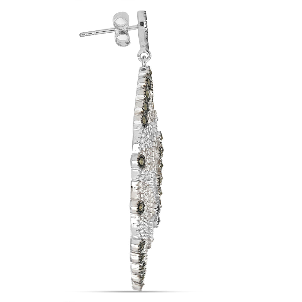 Silberohrringe mit österreichischem Markasit