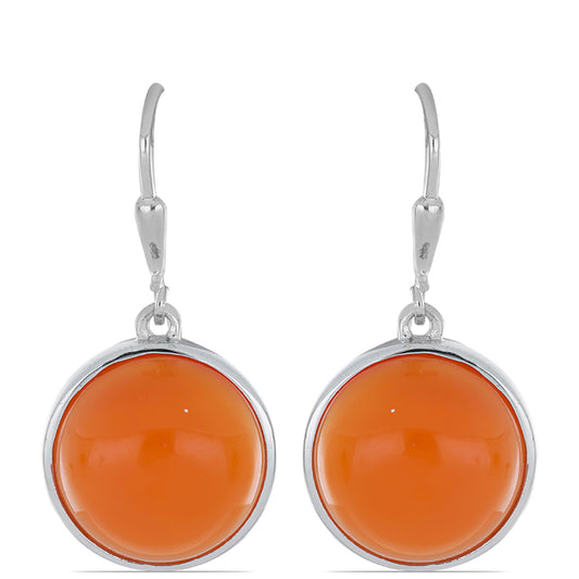 Silberohrringe mit Karneol