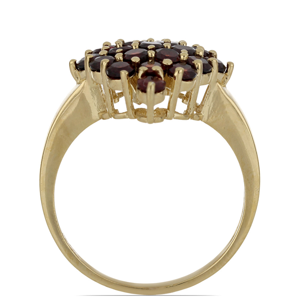 Goldplattierter Silberring mit Barton Granat