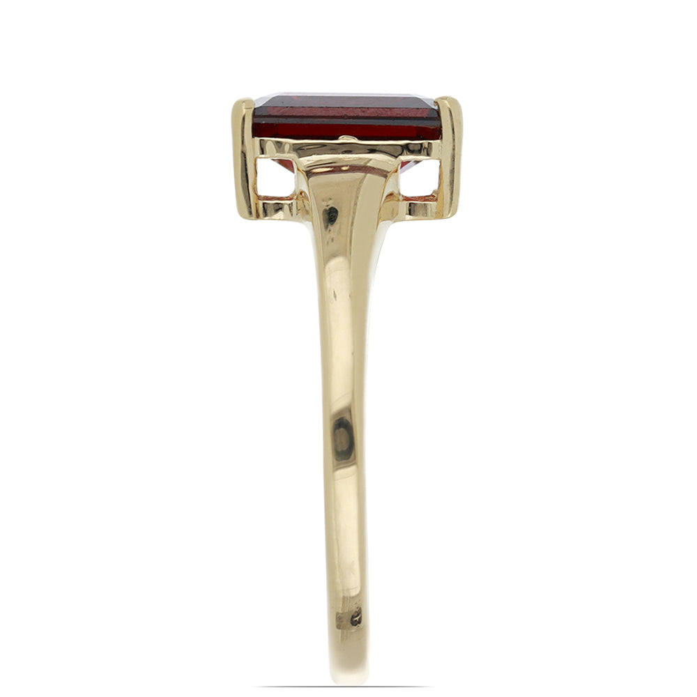 Goldplattierter Silberring mit Barton Granat