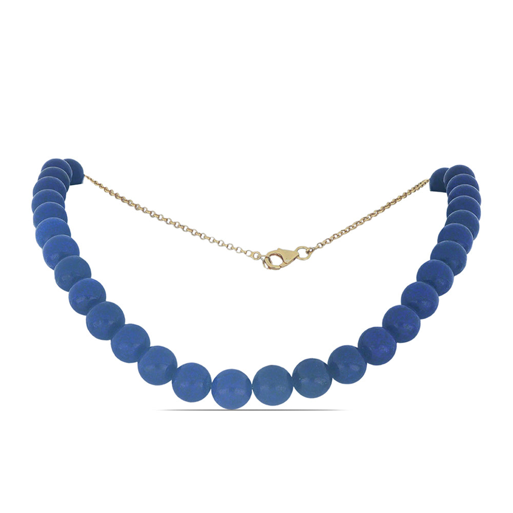 Silberhalskette mit Lapislazuli aus Badakhshan