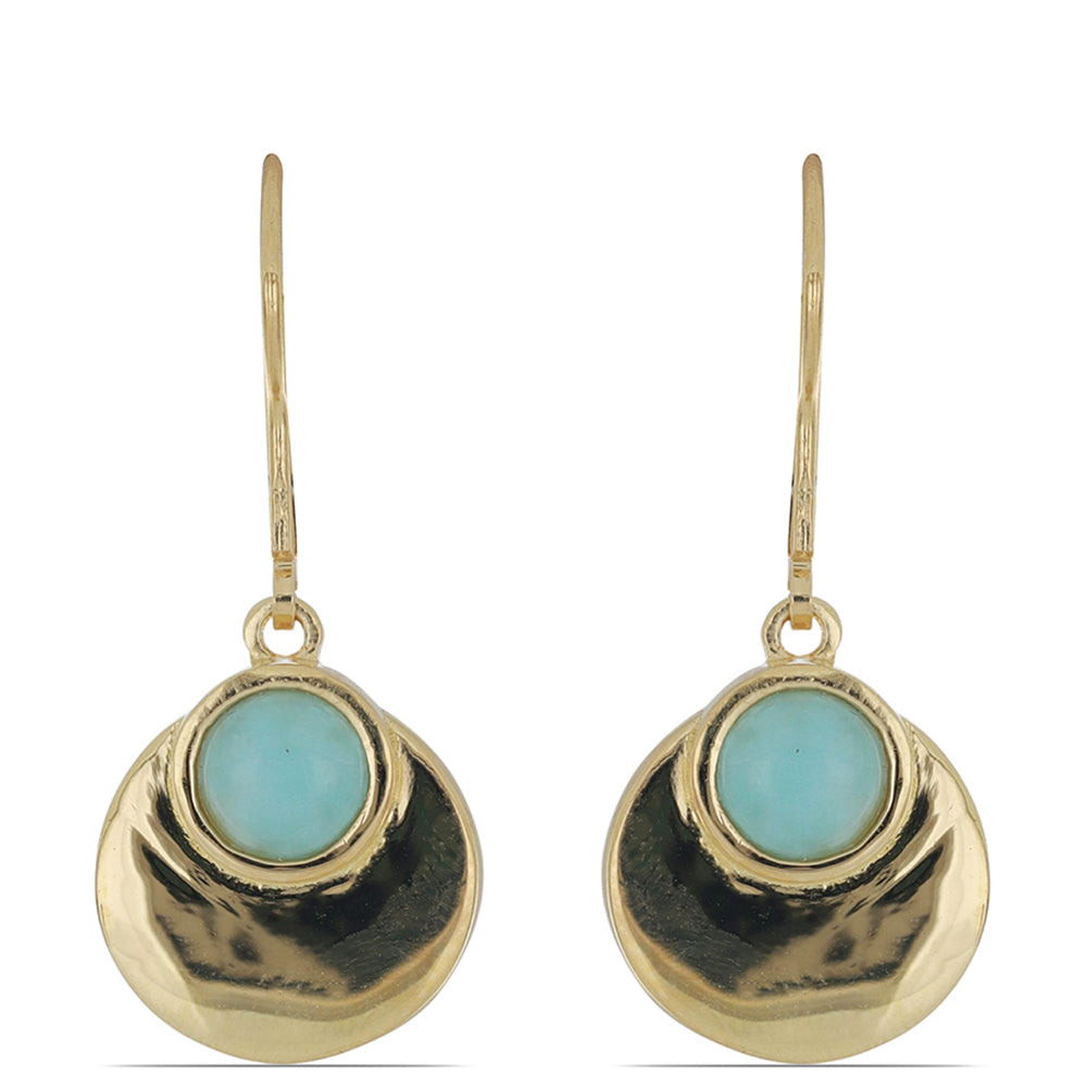 Goldplattierte Silberohrringe