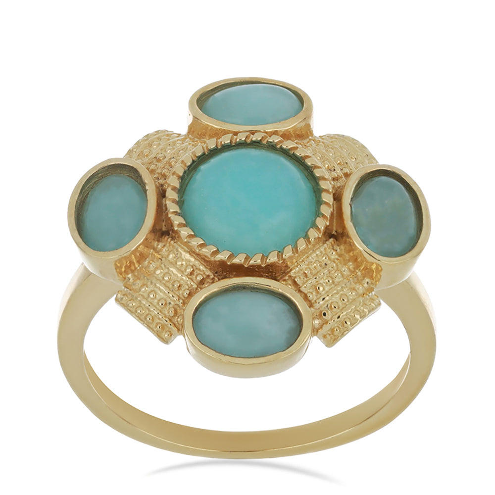 Goldplattierter Silberring 2