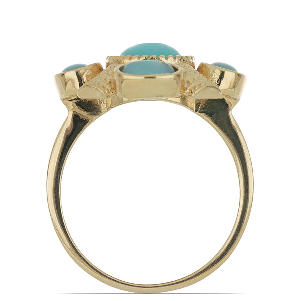 Goldplattierter Silberring 3