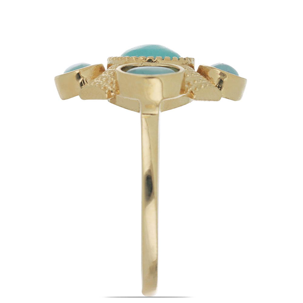 Goldplattierter Silberring 4