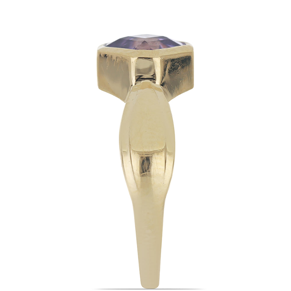 Goldplattierter Silberring mit Amethyst aus Vera Cruz 4