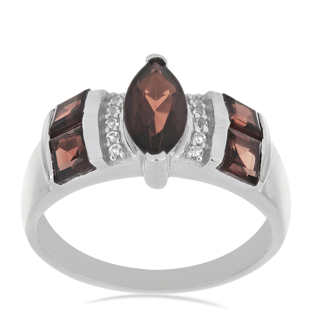 Silberring mit Barton Granat