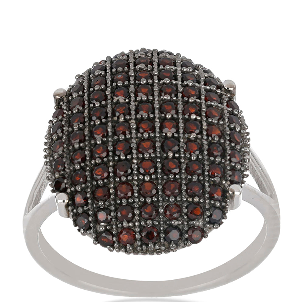 Silberring mit Barton Granat